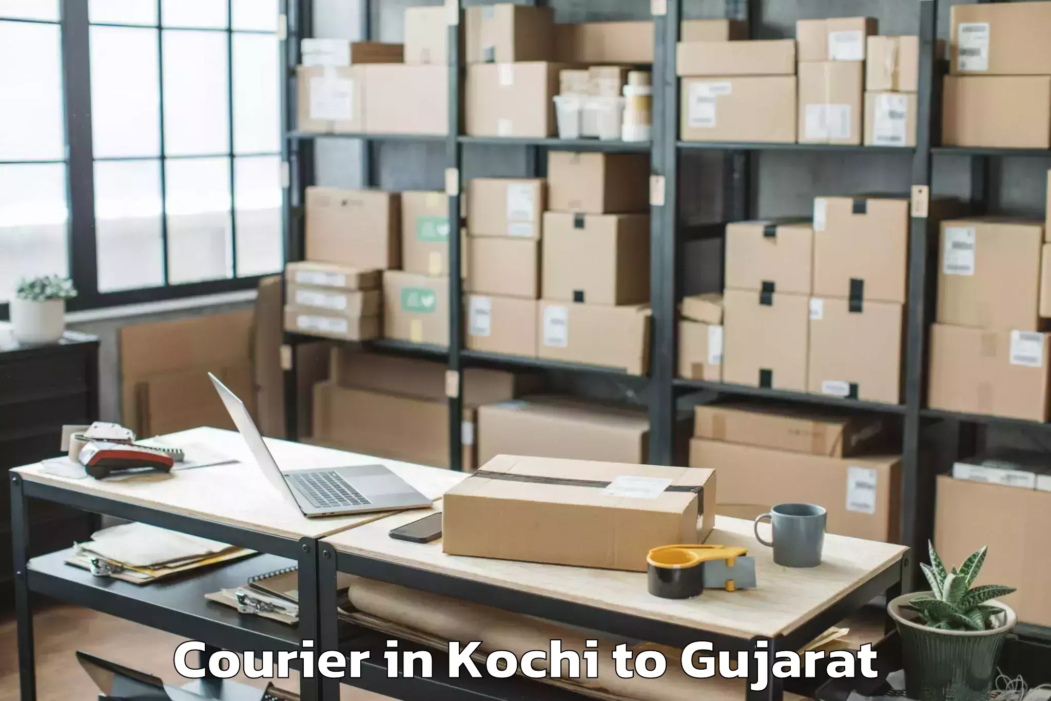 Top Kochi to Gussar Courier Available